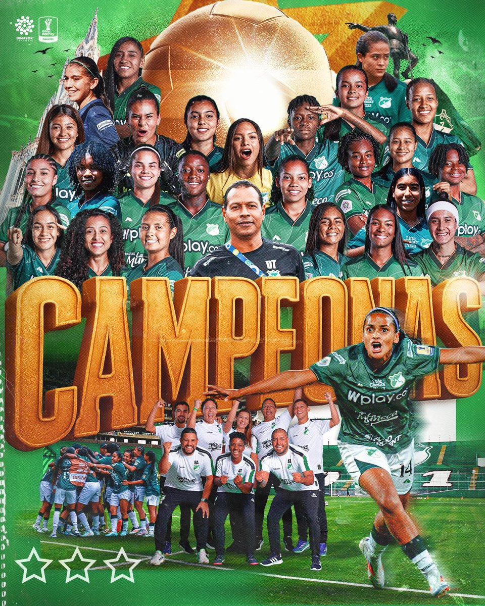 diegoasuarez's tweet photo. #Bicampeonas #calicampeon @CaliFemenino felicitaciones https://t.co/hssx6OpBdE
