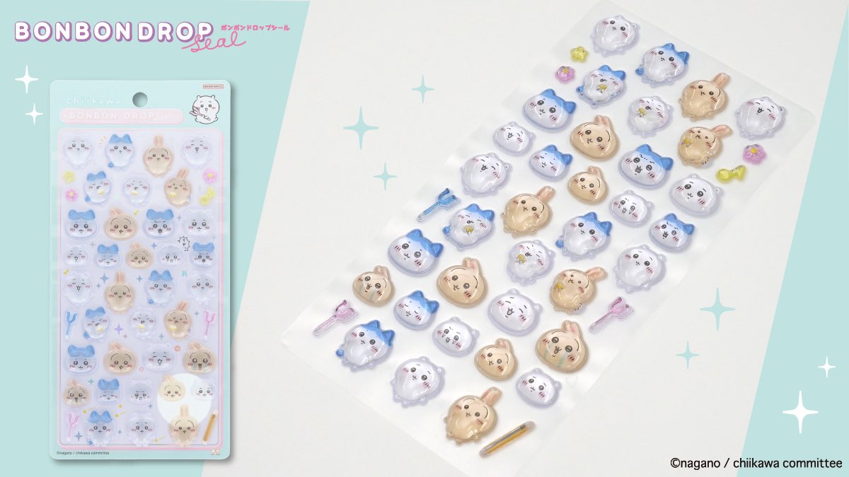 入荷のお知らせ／#ad 『ちいかわ ボンボンドロップシール』 定価550円 