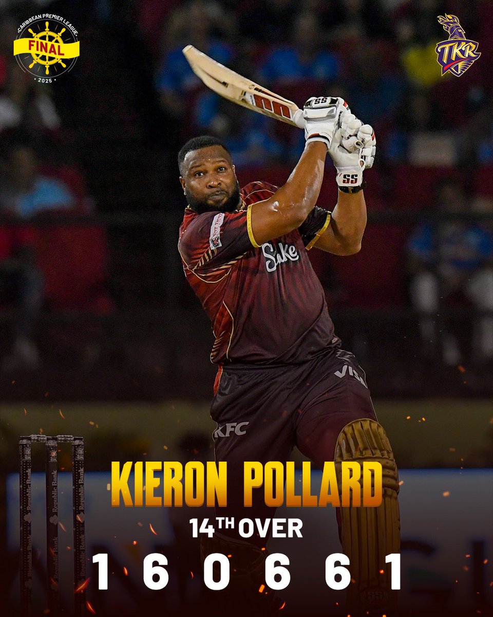 LLORD in T20 finals &gt;&gt;&gt;&gt;&gt;&gt;&gt;&gt;&gt;&gt;&gt;&gt;&gt;&gt;&gt;&gt;

Kieron Pollard | #GAWvTKR | #WeAreTKR | #TrinbagoKnightRiders