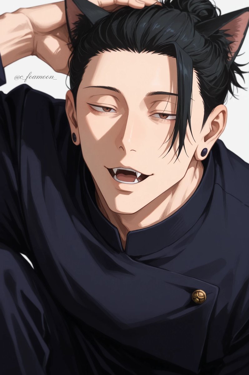 でっかいねこ🐈‍⬛💛

21時半頃に差分をpixivに投稿します💓
I'll post the difference image on pixiv around 9:30 PM 💓
pixiv.net/users/6006743

#呪術廻戦 #JujutsuKaisen 
#夏油傑 #GetoSuguru 
#AIart #AIイラスト