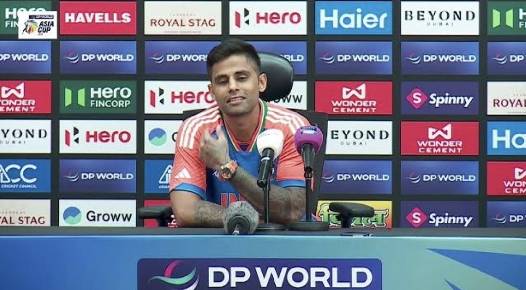 ImTanujSingh's tweet photo. Suryakumar Yadav said - "India Vs Pakistan is not rivalry anymore, The difference is 13-0 or 13-1, so this is not rivalry, stop calling this is a rivalry". https://t.co/Dd2xQeUyVr