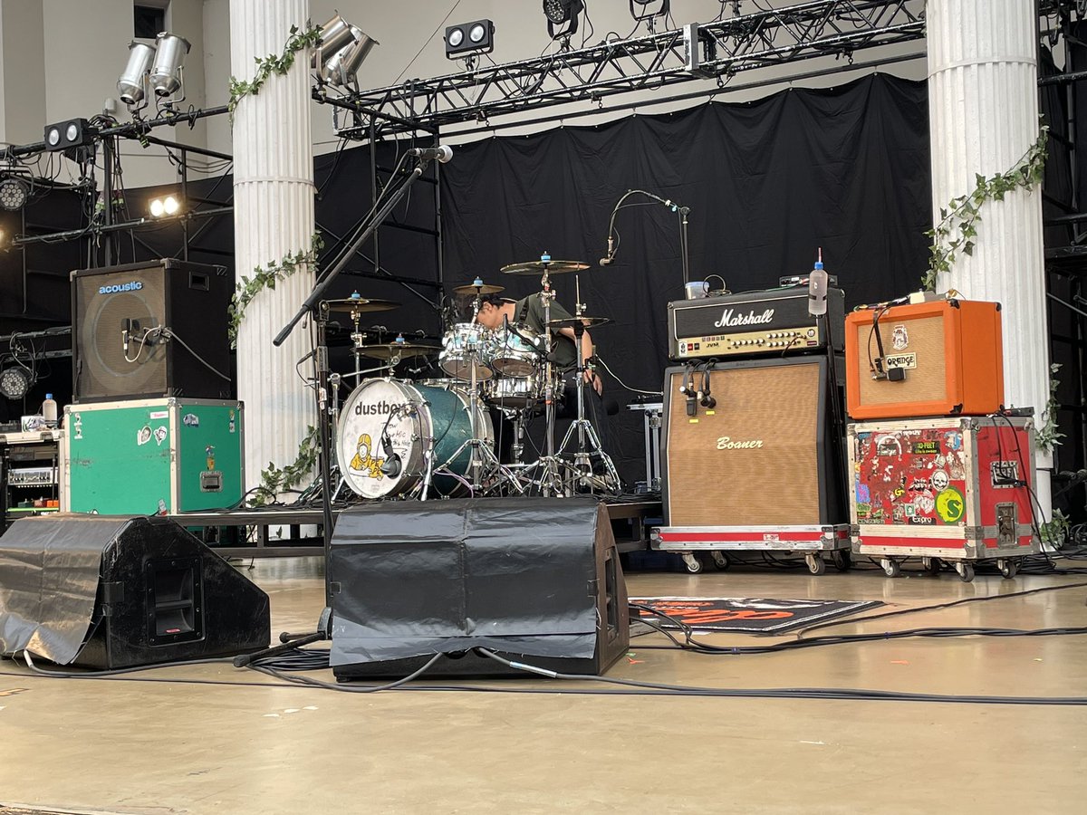 shiekiichan's tweet photo. マスコロ余韻
dustbox最高でした‼️
#mastercoliseum
#マスコロ
#dustbox
#大阪城野外音楽堂 https://t.co/da9jxxu91a