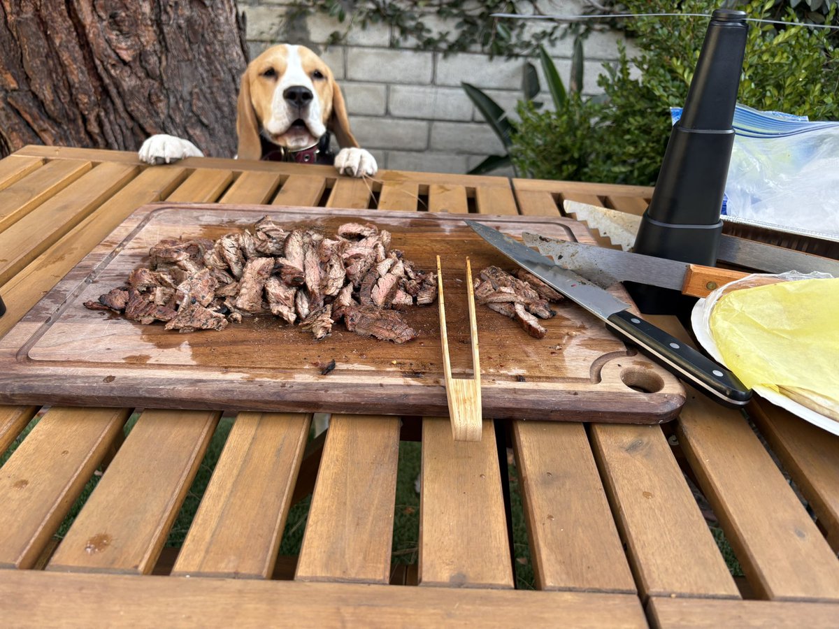 Cowboy loves fajitas