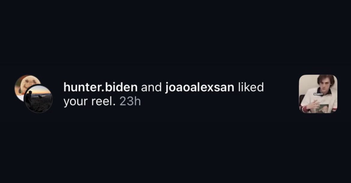 Hunter Biden saw our nananana boo-boo reel