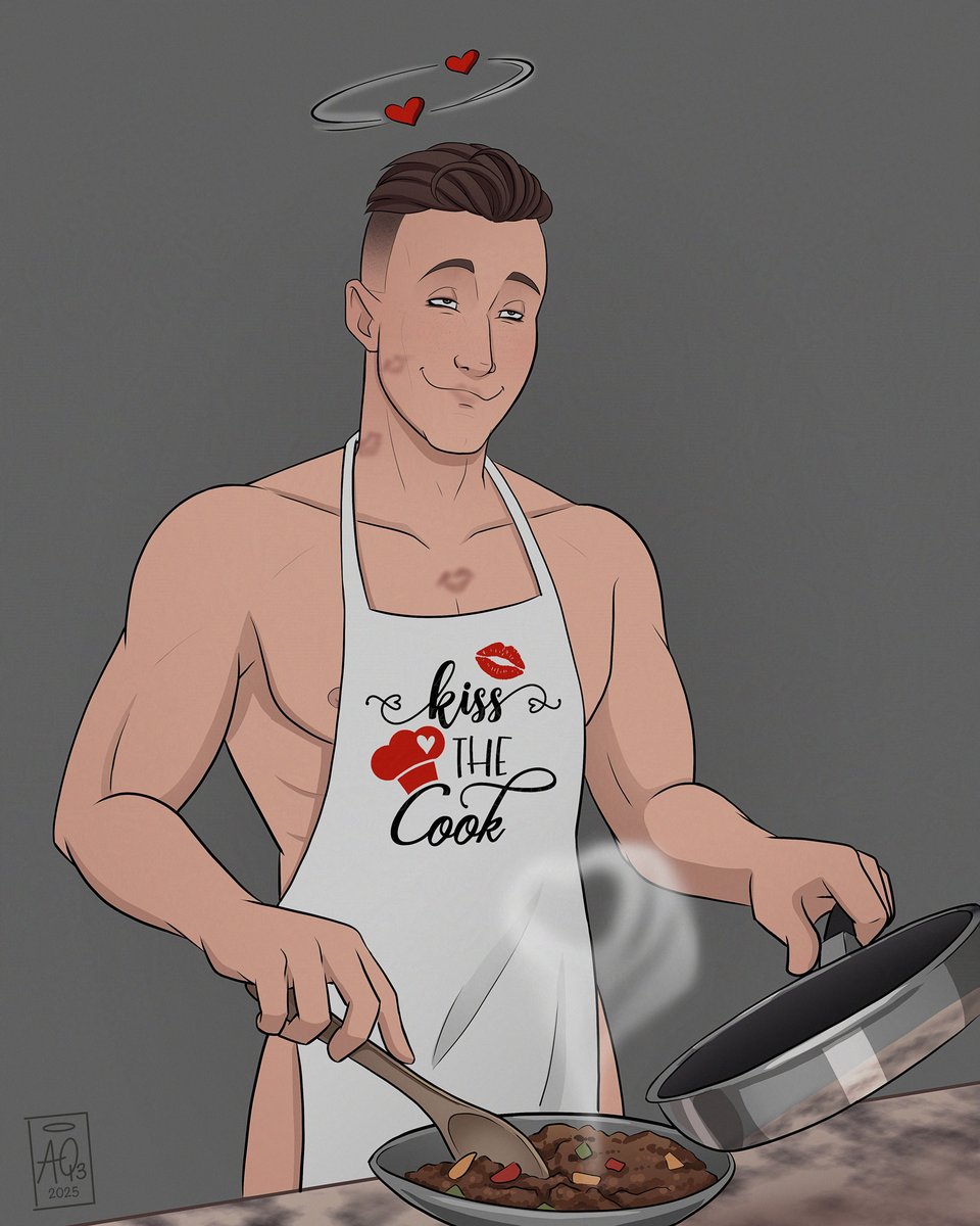 Angel_Queen13's tweet photo. I got this ask on Tumblr for Tanner wearing a "Kiss the Cook" apron and it just kind of spiraled from there.
#Scrutinized #TannerGrayton #LunaYoungman #Tannuna #Luner #ScrutinizedLuna #ScrutinizedTanner #ScrutinizedFanart #WelcomeToTheGame3 #WTTG3 #ReflectStudios #Tanner #Luna https://t.co/PYSHw3BXC0