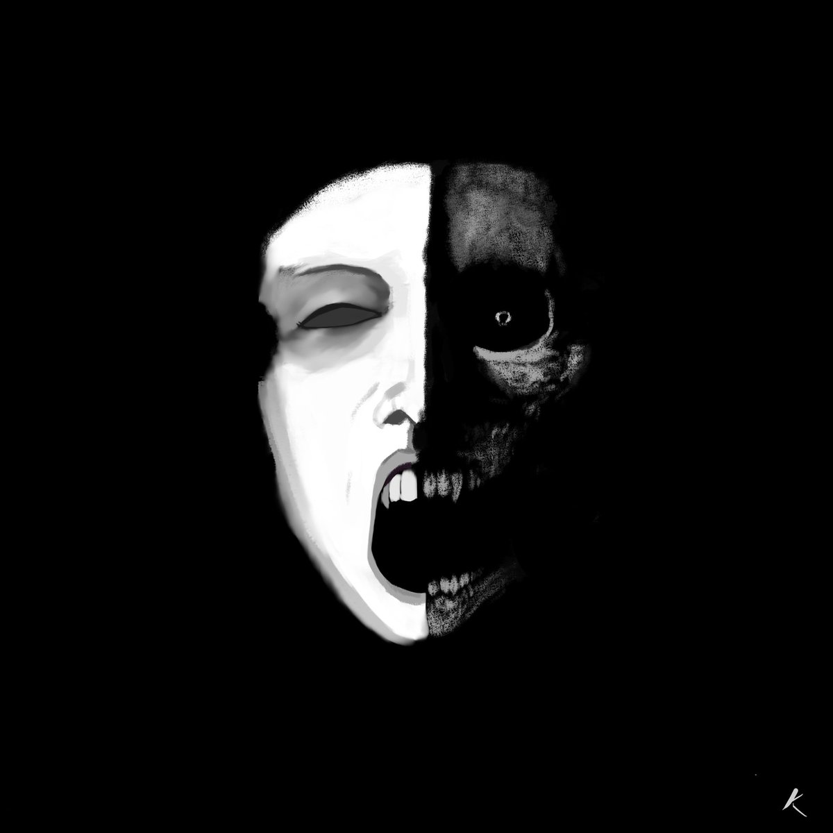 Farandulegro's tweet image. Aprender a hacer formas simples antes que la estructura completa (y en qué puntos enfocar la luz.
Este es mi dibujo, hecho en Krita.