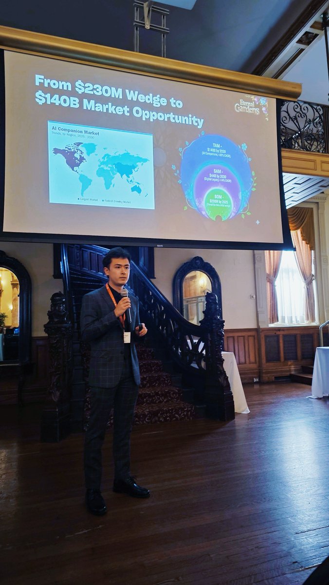 This week I had the great honor of presenting Eternal Gardens at the McGill Faculty Club.
It was inspiring to connect with incredible founders and investors from across Montréal and Canada’s startup community, and I learned a great deal from the thoughtful conversations.
At