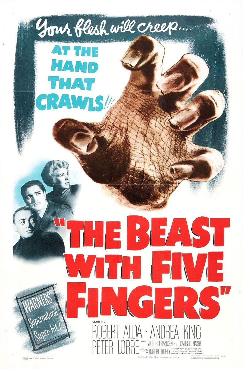 CultMoodyMovie2's tweet image. Film and Television of 2025:                         

#64. The Beast with Five Fingers (1946)

Film #1 for 31 Films for Halloween 

#TheBeastwithFiveFingers #HorrorMovies #Filmsof2025 #31FilmsforHalloween