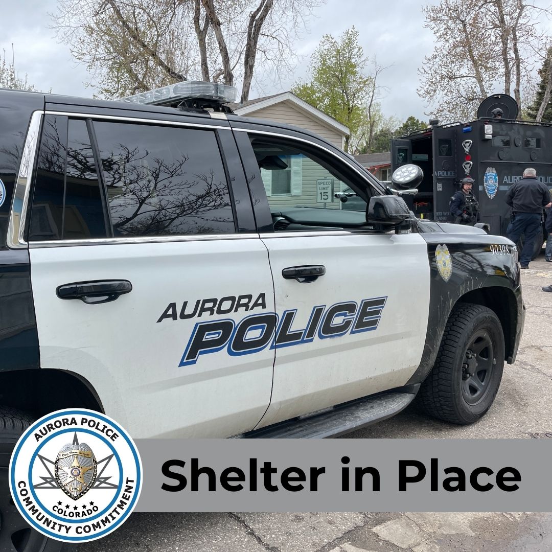 AuroraPD's tweet photo. #APDAlert: A shelter in place notification has been issued for residents in the area of the 17600 block of East Mansfield Avenue. APD's SWAT Team is serving a warrant for a wanted fugitive who has barricaded inside a residence. Negotiators are also on scene.
There are no other details available at this time. We will update when more information becomes available.