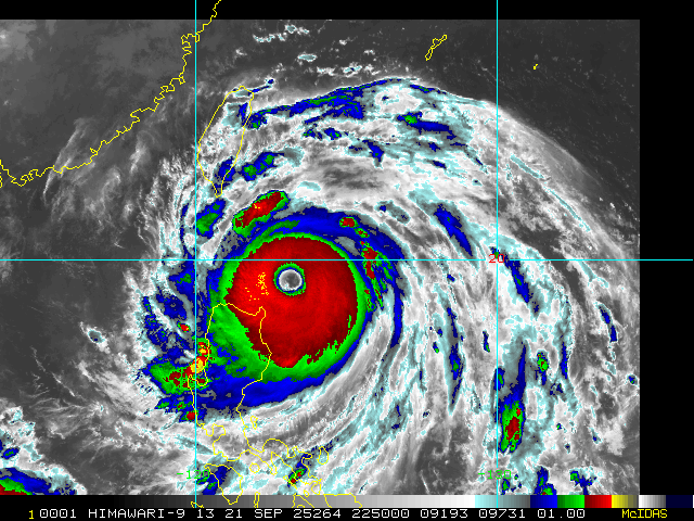 skywatcher77's tweet photo. Say a prayer today for the ~17,400 people who live in #Calayan region north of mainland Luzon (Philippines). Supertyphoon #Ragasa (#Nando) is about to impact this small group of islands with sustained winds of 165 kt (180 mph). Impacts will be comparable to the Caribbean islands which experienced the worst of Hurricanes Irma (2017) and Dorian (2019). The 2nd (or higher floors) of reinforced concrete buildings may have some significant wind risk in these type of winds.
Satellite image: @CIRA_CSU RAMMB Slider
Loop:
https://t.co/PTIZ8EmDzi