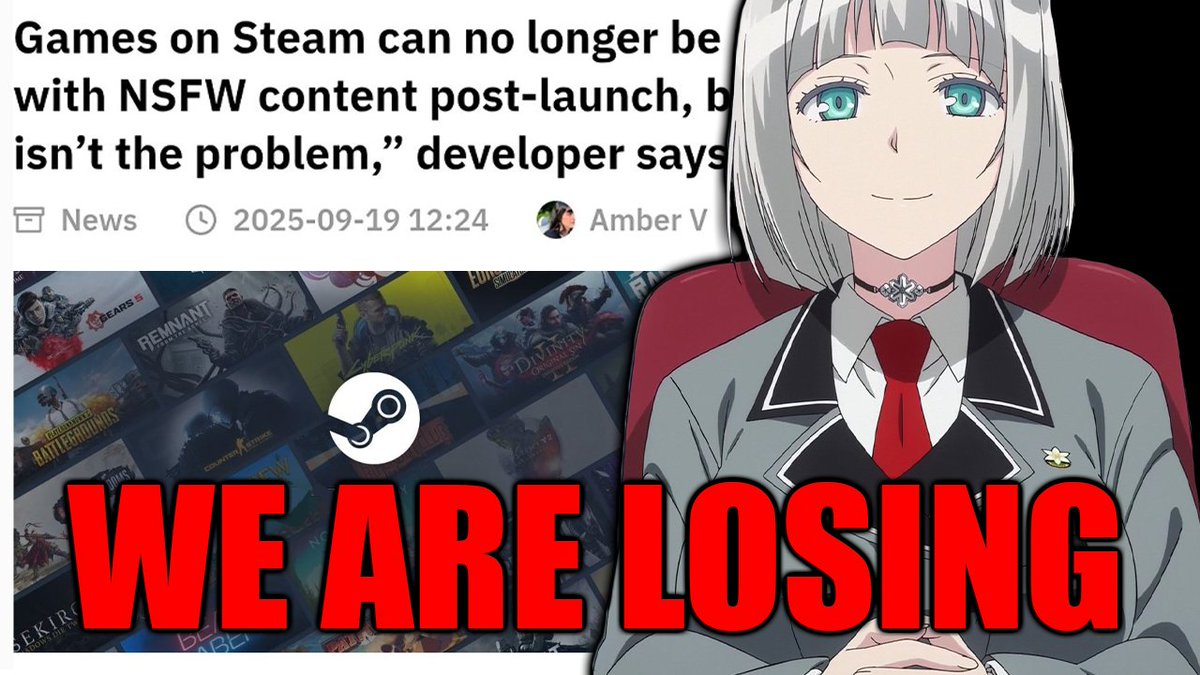 Censorship comes for everyone and those thinking it won't hit you are lying to themselves. The slippery slope that has started on Steam is only getting worse by the week. Do not let these companies win against us. Call their call centers. youtu.be/psshj0U_gqA