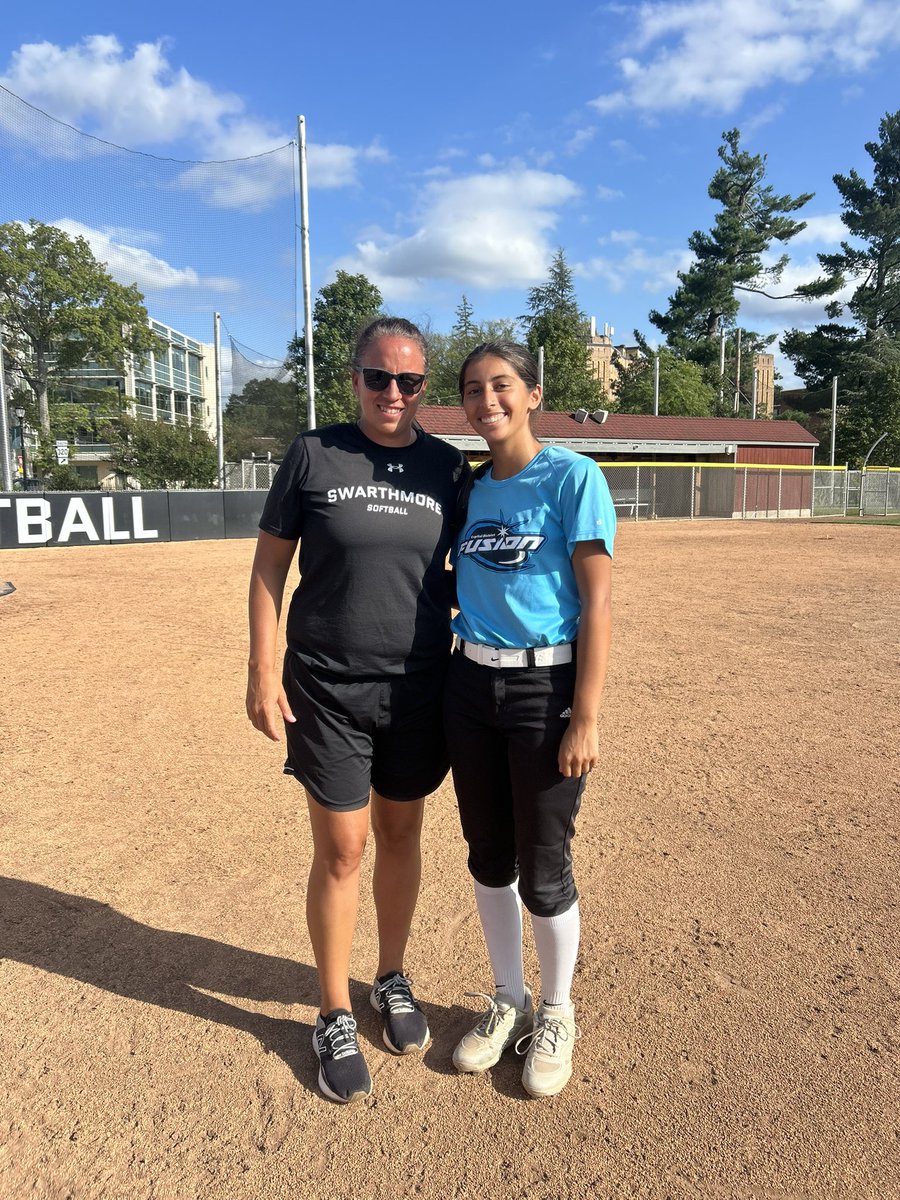 Thank you <a href="/SwatSoftball_/">Swarthmore Softball</a> for hosting an amazing camp yesterday! I had a great time ! Thank you Coach Finley and team! <a href="/CDFusionSB/">Capital District Fusion Softball</a>
