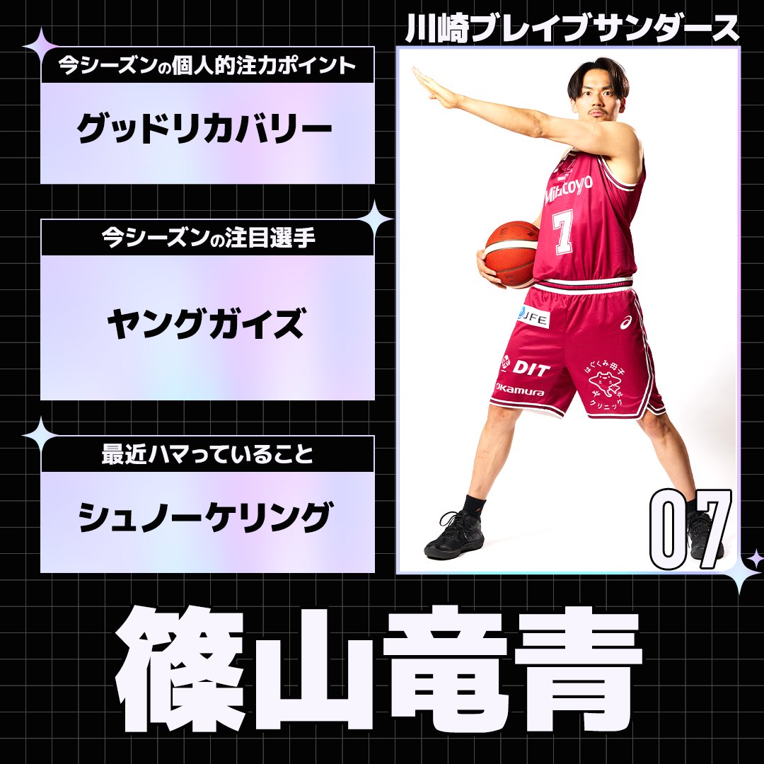 sn_basketball's tweet image. 【#Bリーグ 開幕まであと11日🏀】
開幕直前の選手たちに、3つの質問に答えていただきました!
#篠山竜青 #川崎ブレイブサンダース(@brave_thunders)
全選手の回答はこちら👇
sports.yahoo.co.jp/official/detai…
