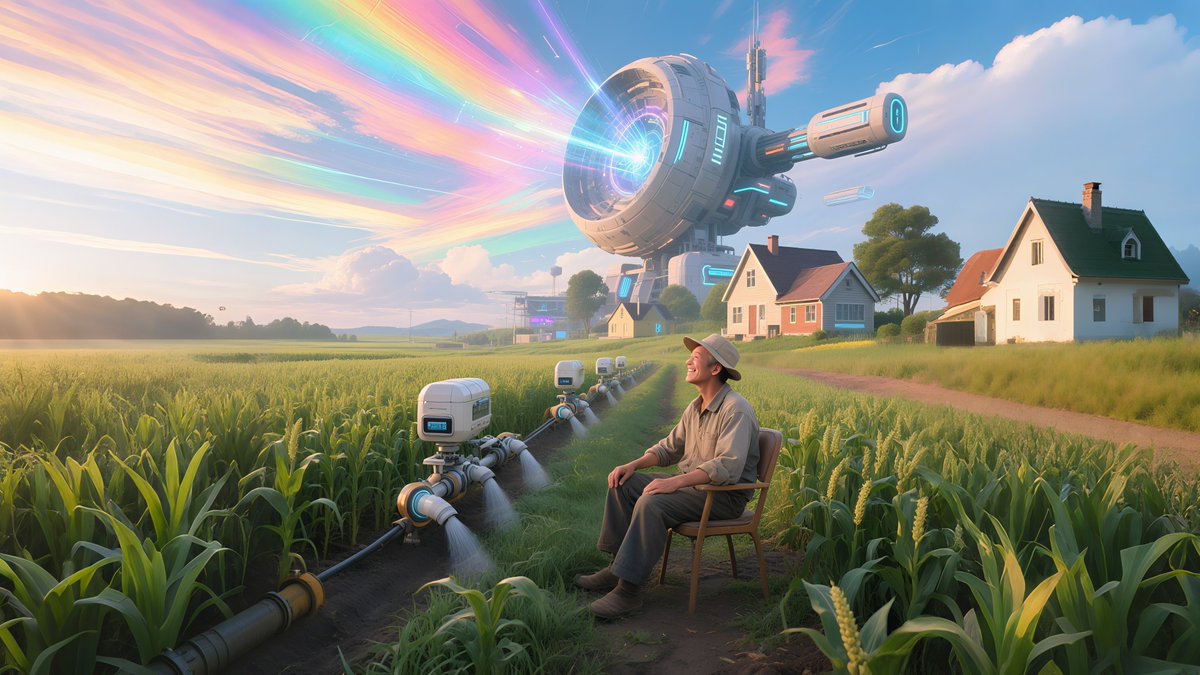 HUAWEI_TECH4ALL's tweet image. &quot;Rainbow Farm&quot; is a vision of technology where advanced science powers future agriculture, breathing life and a rainbow of colors into rural communities. 
AIGC x Tech4Good