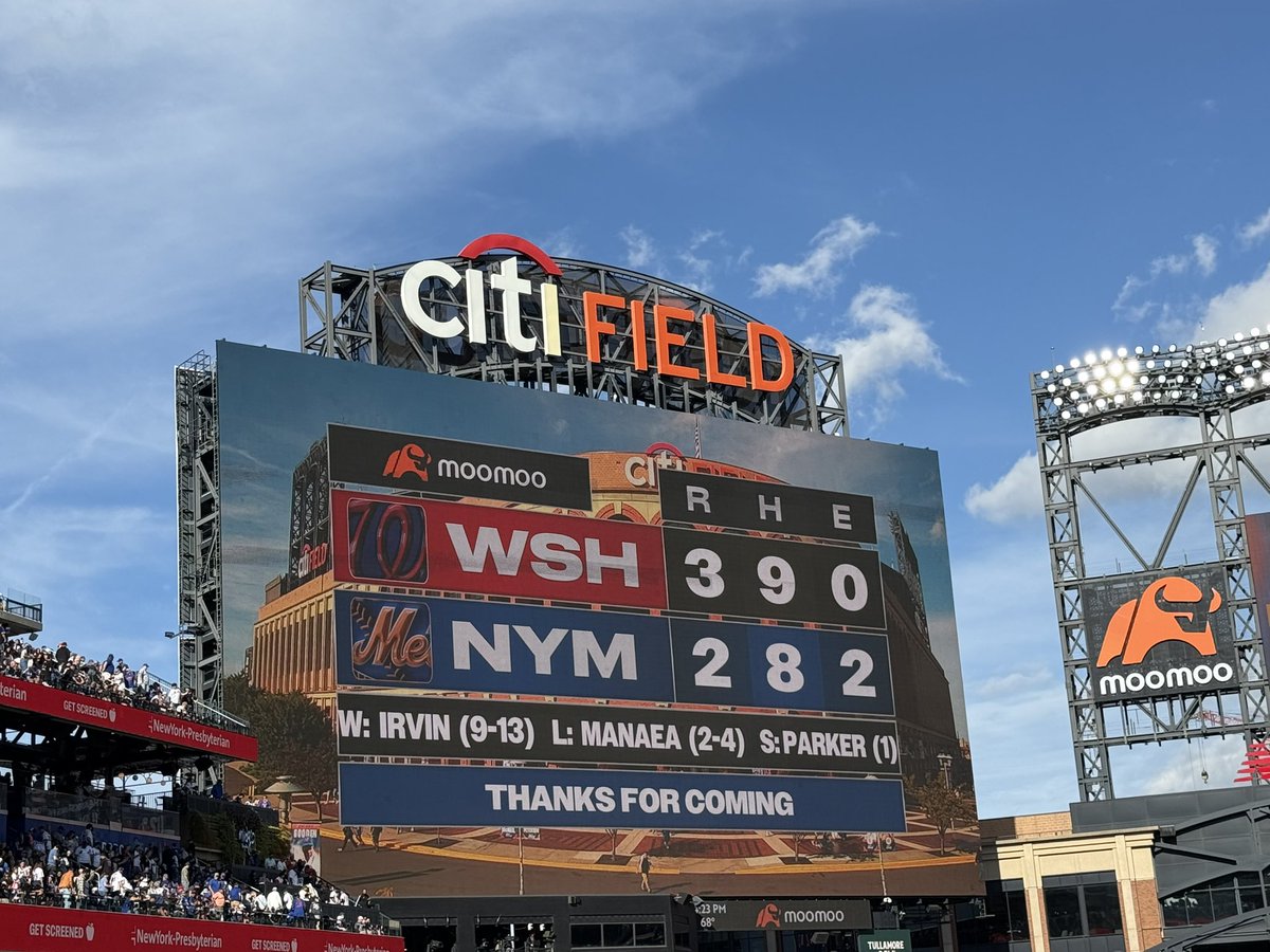 Xriptian's tweet image. Game 138 – September 21: Washington Nationals vs New York Mets at Citi Field

Today was both Topps Day and Fan Appreciation Day at Citi Field. The first 15,000 fans were treated to a pack of exclusive Topps cards, and I was lucky enough to score a rare blue PSA 10 Pete Alonso…