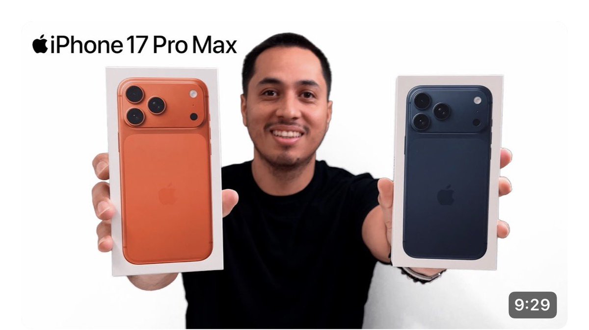 PAPIGFUNK's tweet image. New Video - iPhone 17 Pro Max Cosmic Orange &amp;amp; Deep Blue Unboxing youtu.be/_mDU2XFJDZw?si… via @YouTube #iPhone17 #iPhone17Pro #Apple