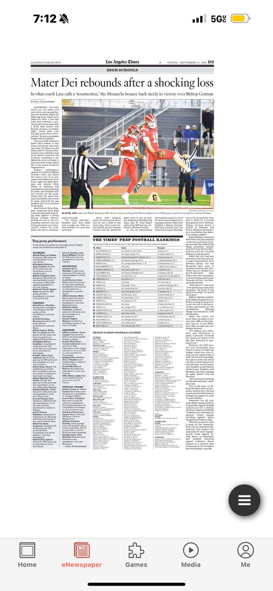 In case you missed today’s LA Times sports section.