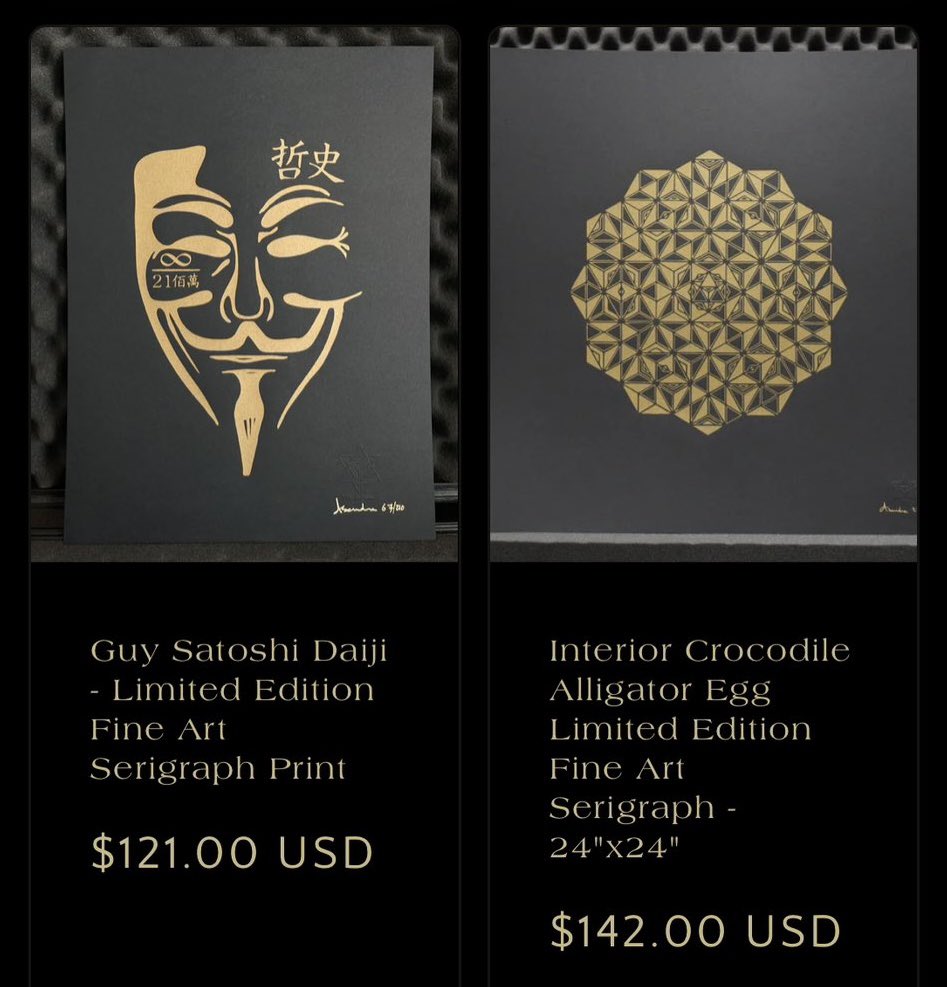 ⚡️ Bitcoin Art ⚡️

Someone gets a free limited edition archival serigraph print 🍊

- Retweet this post
- Follow me