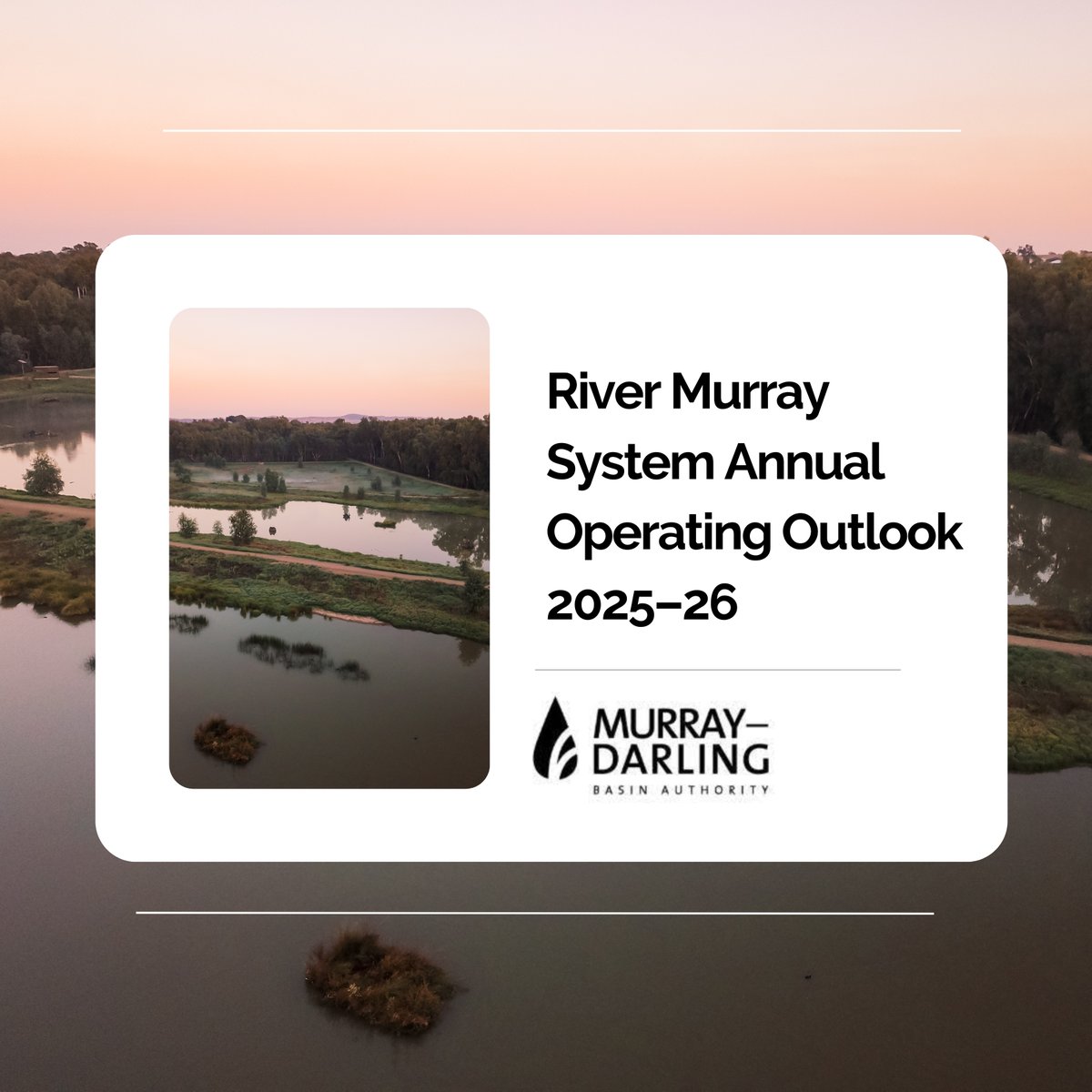 Each year, the Murray-Darling Basin Authority publishes the Annual Operating Outlook, outlining how the River Murray system may be managed under a range of climatic and rainfall scenarios. The 2025-26 Outlook is now available to read on the MDBA website.