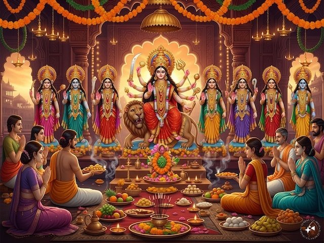 ✨🙏 Wishing everyone a very Happy Navratri! May Maa Durga bless you with strength, happiness &amp; prosperity. 🌸🪔

#HappyNavratri #Navratri2025 #navratrifestival #MaaDurga