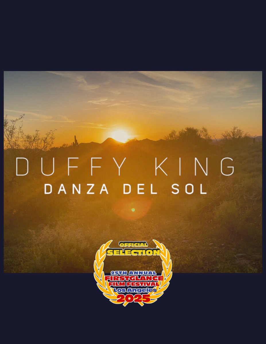 Congratulations and Welcome,  Music Video Danza Del Sol Directed by Duffy King to the 25th Annual <a href="/FirstGlanceFilm/">FirstGlance Film Festivals- Checkmark since 2019</a> #losangeles #filmfestival
See you November 13-16 on the BIG SCREEN at <a href="/noho7/">Laemmle NoHo 7</a> 
#SupportIndieFilm #filmmaking #fgla25