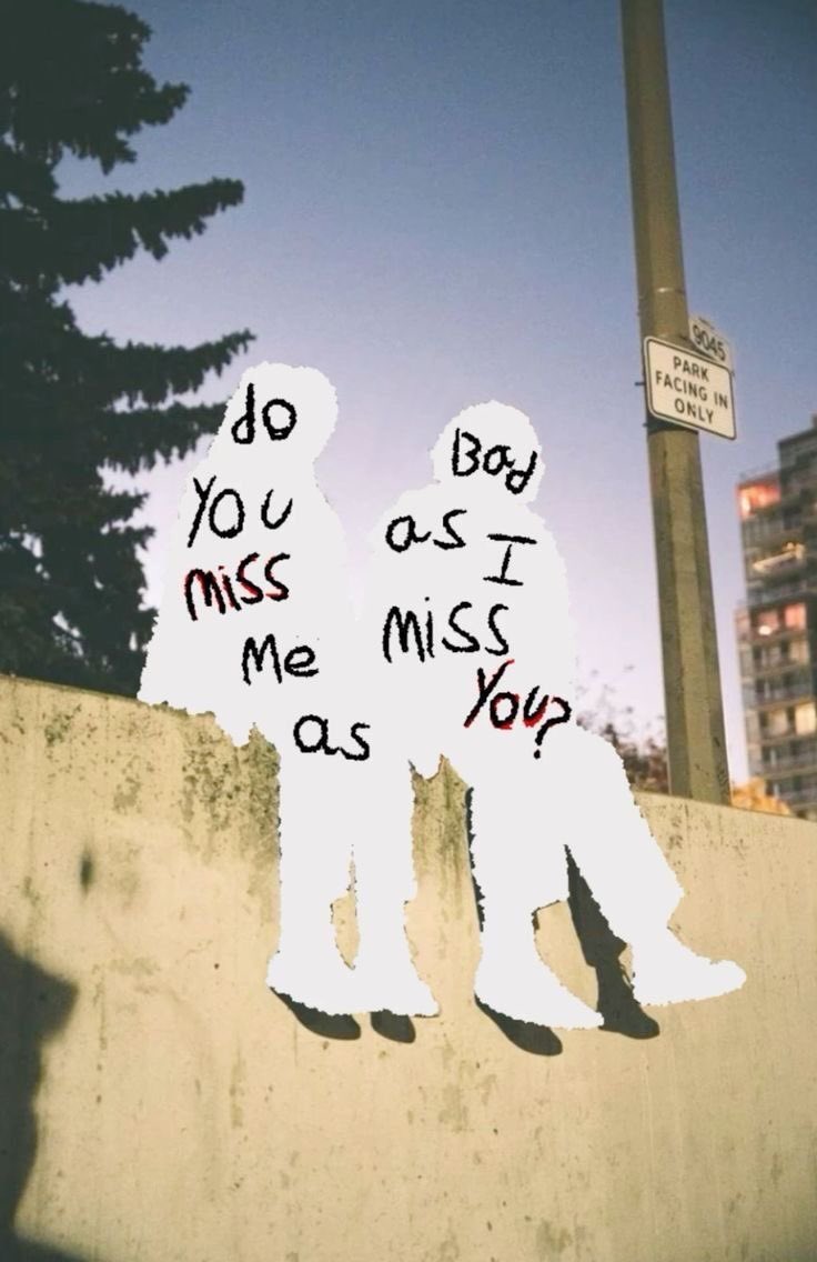 To you, whom I place in my heart, I miss you