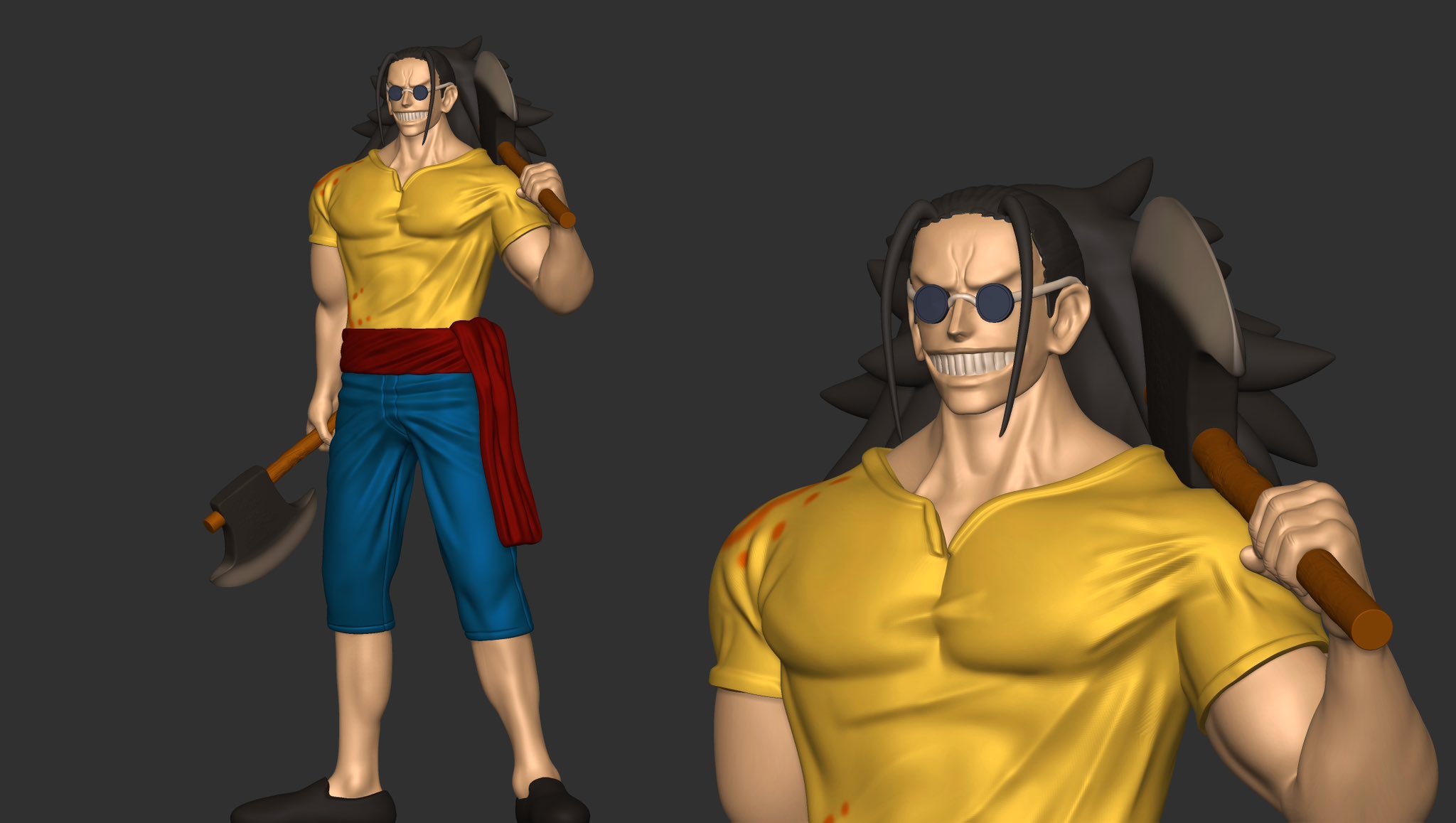 【週末限定値下げ】ワンピース　フィギュア　スコッパー・ギャバン　ＹＺスタジオ Amazon.co.jp: スコッパー・ギャバン フィギュア 1/6スケール