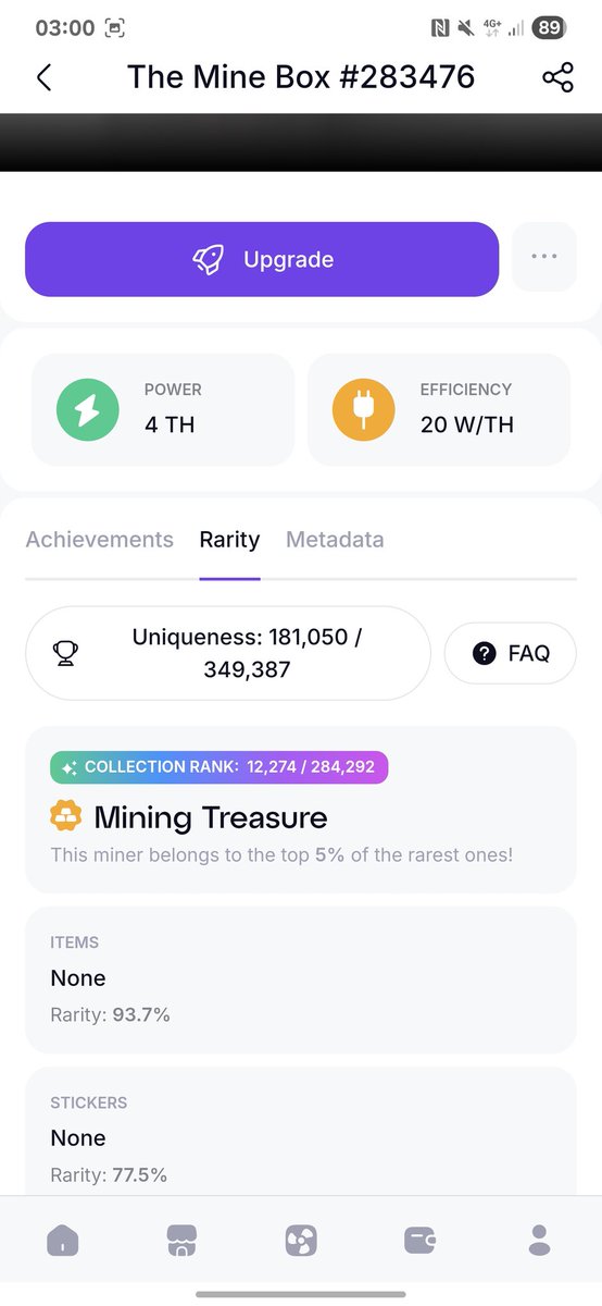Rockets_Mine's tweet photo. My new additions to my growing farm @gomining has to be my rarest one yet. Gunna mint it and slowly upgrade :)
#GoMining #Crypto #CryptoCommunity #CryptoMarket #CryptoFarm #CryptoMining https://t.co/PbexDYiOPi