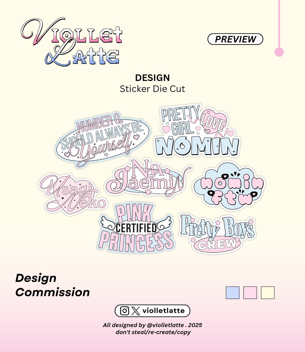 violletlatte's tweet image. ⚊ result #resultviolletlatte

• Sticker Sheet
• Sticker Die Cut

designed by @violletlatte 
thank you for order!

 #zonauang #designcommission