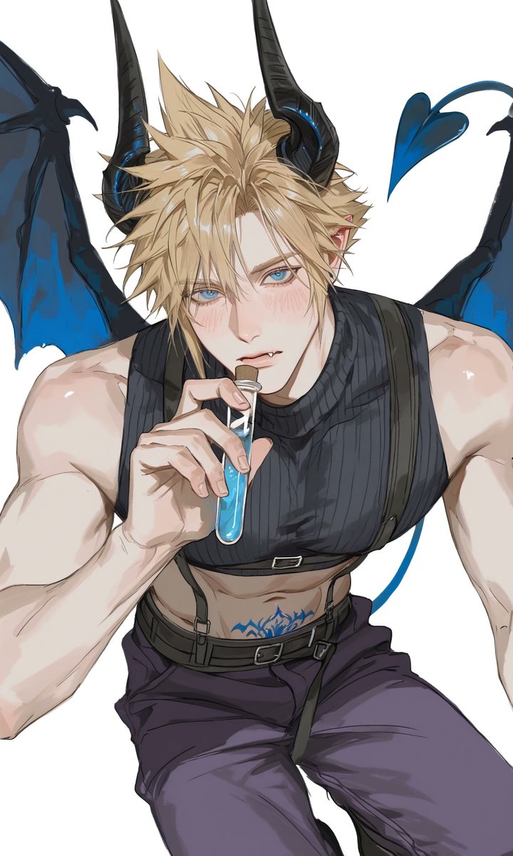 Drink it, and I'm yours
#クラウド #FF7 #クラウド・ストライフ #pixai #CloudStrife  #FF7R