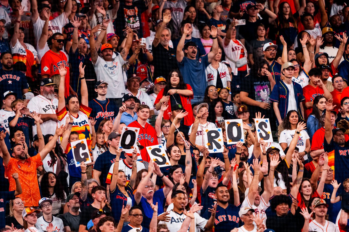 astros's tweet photo. Appreciation post for the best fans in the world 🤘

#BuiltForThis x @SeatGeek https://t.co/p4Da05jm2O