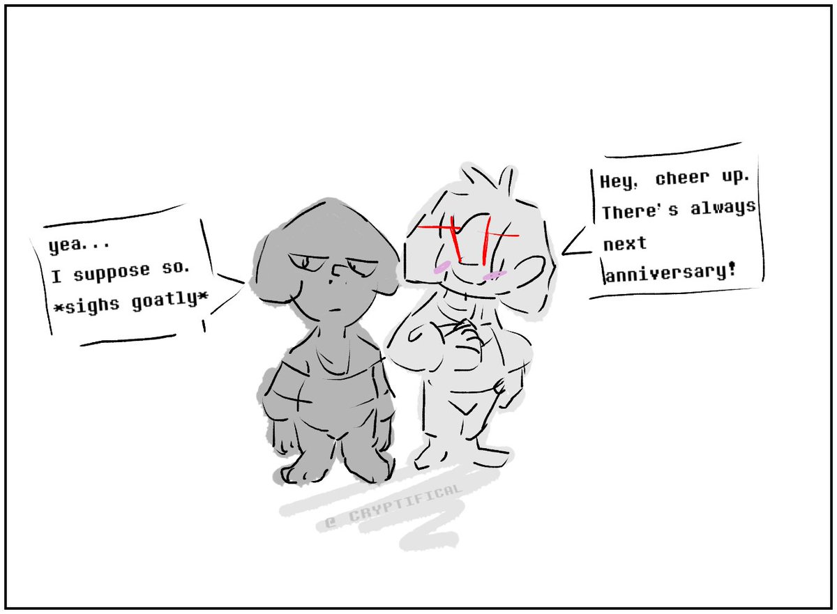 cryptifical's tweet image. poor togore,
there's always next anniversary!
#undertale10thanniversary