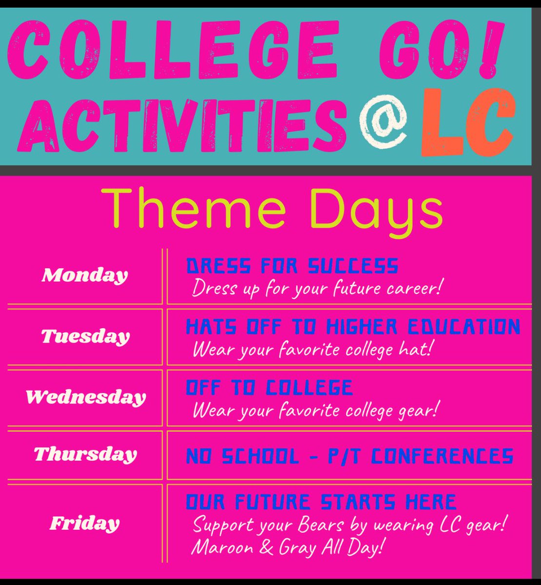 LC Freshmen School (@freshmanlc) on Twitter photo College Go week is here! π»π₯<a href="/LCHSAthletics/">LCHSAthletics</a> <a href="/ltgoodnews/">LT Schools</a> <a href="/LCHSBears/">Lawrence Central</a> <a href="/LCBearsCheer/">LCHS CheerπΎππππΎ</a> <a href="/lcbearsguidance/">LC Guidance</a> <a href="/geistmag/">Geist Magazine | Towne Post</a> College Go week is here! π»π₯<a href="/LCHSAthletics/">LCHSAthletics</a> <a href="/ltgoodnews/">LT Schools</a> <a href="/LCHSBears/">Lawrence Central</a> <a href="/LCBearsCheer/">LCHS CheerπΎππππΎ</a> <a href="/lcbearsguidance/">LC Guidance</a> <a href="/geistmag/">Geist Magazine | Towne Post</a>