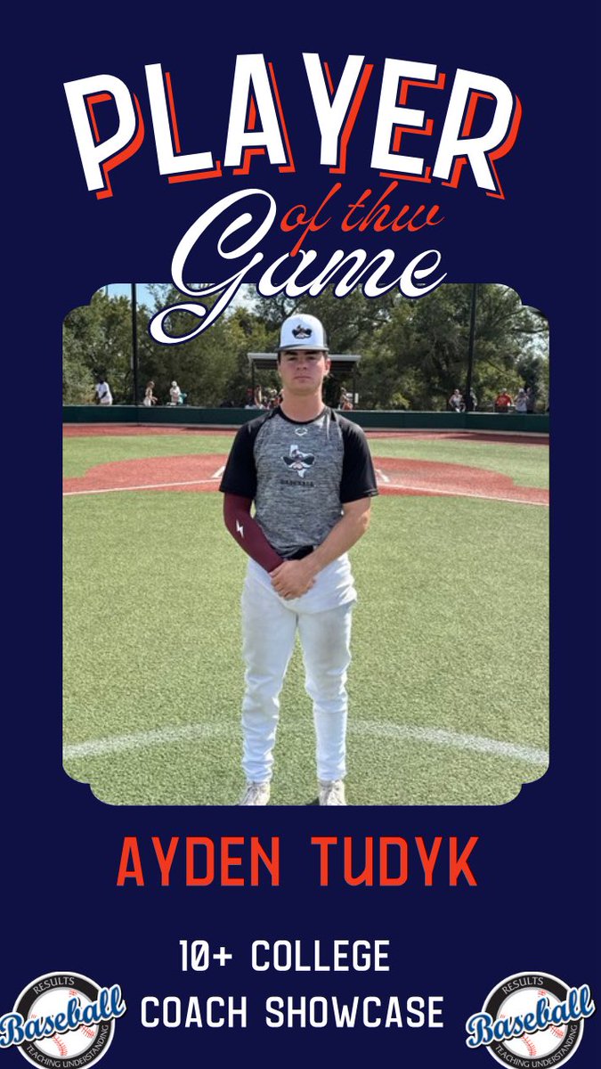 RBTournaments.com
10+ College Coach Showcase Tournament‼️

STX Tops Guns
🆚
Scorpions

PoG🏆:
🥇Ayden Tudyk: 3 IP, 6Ks, 0 ER
🥇Griffins Cales: 4 IP, 5Ks, 0 ER
