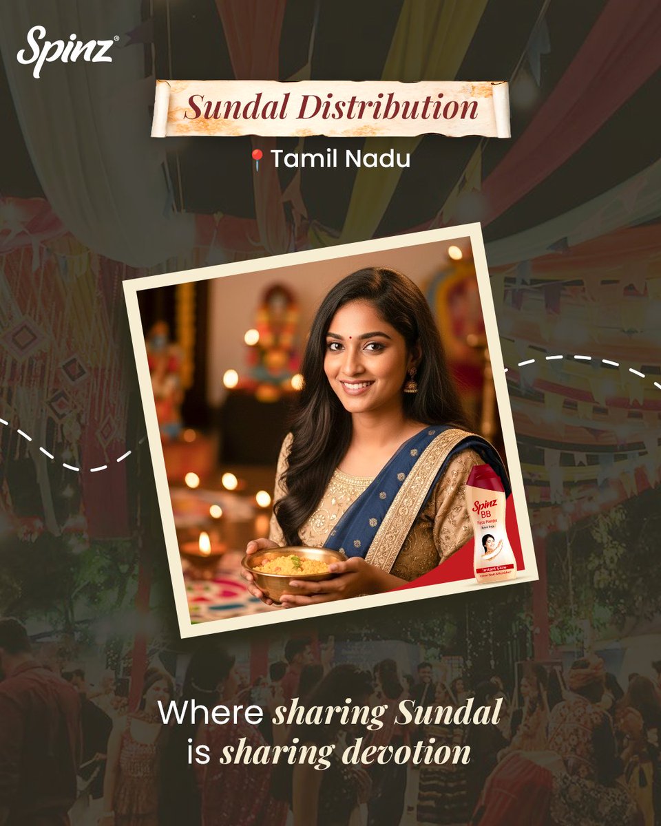 SpinzIndia's tweet image. From the first dandiya beat to the last garba twirl, let your Navratri glow begin with Spinz! ✨💃🌸

#NavratriGlow #SpinzMagic #GlowWithSpinz #FestiveGlowUp #BBPowder #SpinzDeo #CelebrationReady

[Navratri, Navratri 2025, dandiya nights, festive glow, Spinz Glow]