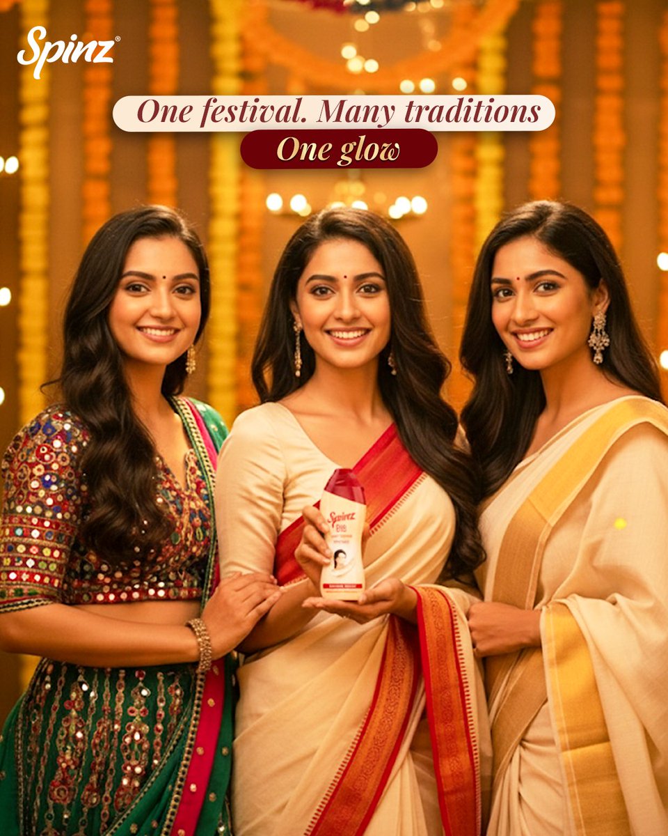 SpinzIndia's tweet image. From the first dandiya beat to the last garba twirl, let your Navratri glow begin with Spinz! ✨💃🌸

#NavratriGlow #SpinzMagic #GlowWithSpinz #FestiveGlowUp #BBPowder #SpinzDeo #CelebrationReady

[Navratri, Navratri 2025, dandiya nights, festive glow, Spinz Glow]