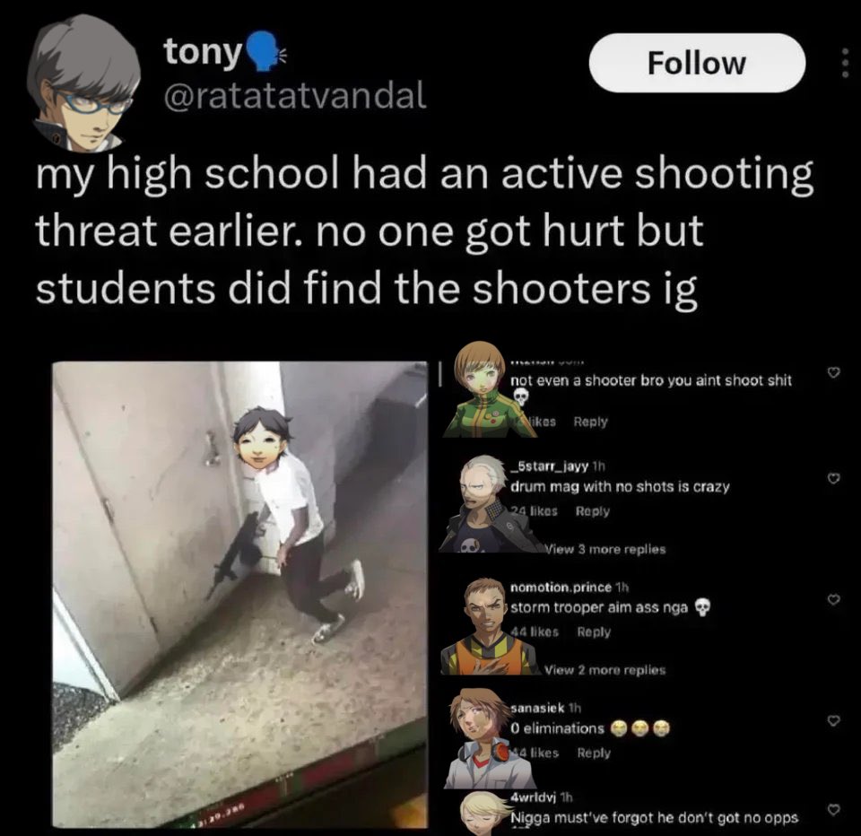 Idk why I immediately thought about persona when I saw this but here you go