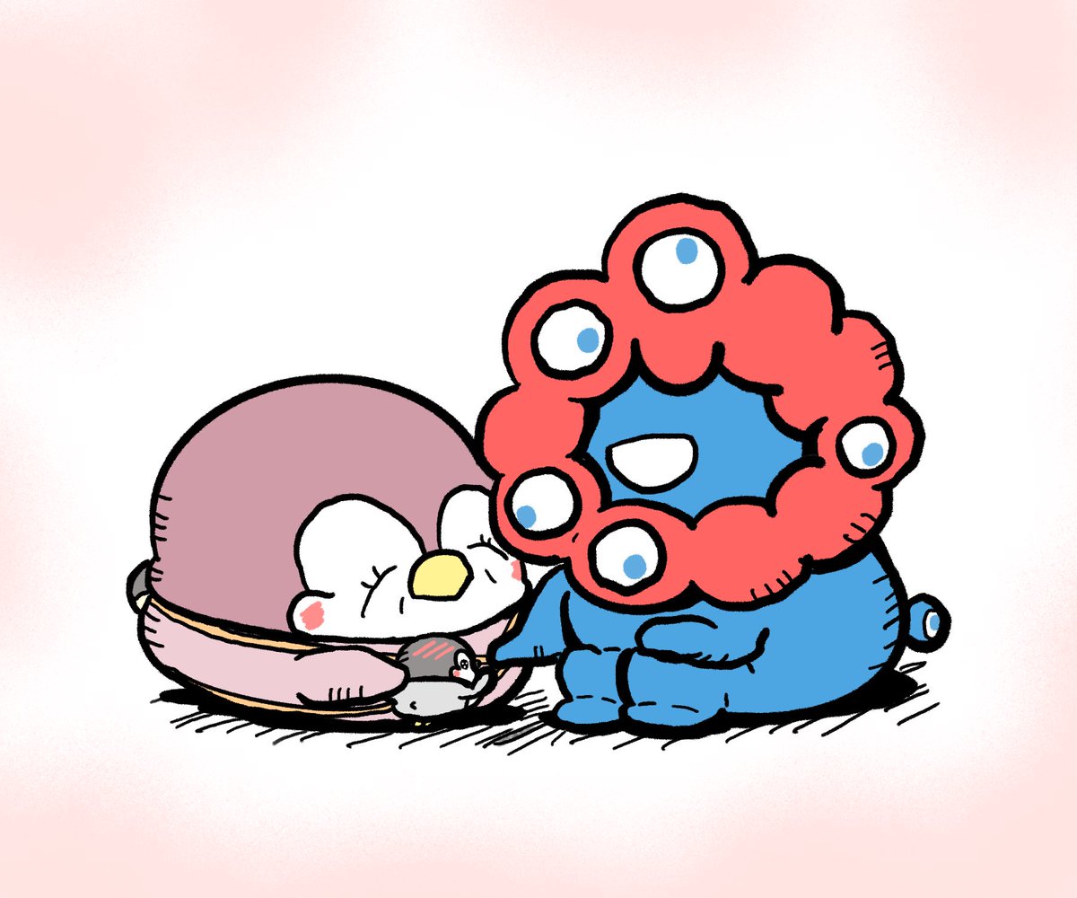 万博の顔ミャクミャク様と握手