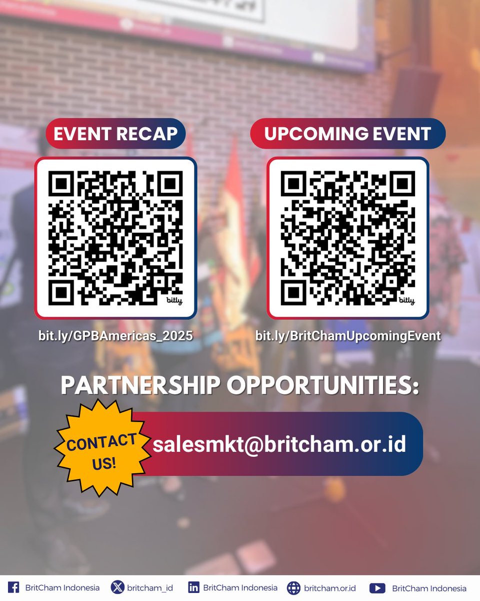 BritCham_ID's tweet image. On Tuesday, 16 September 2025, BritCham Indonesia proudly hosted Global Partners by BritCham with the Americas.

Full Post — linkedin.com/feed/update/ur…

#BritChamID