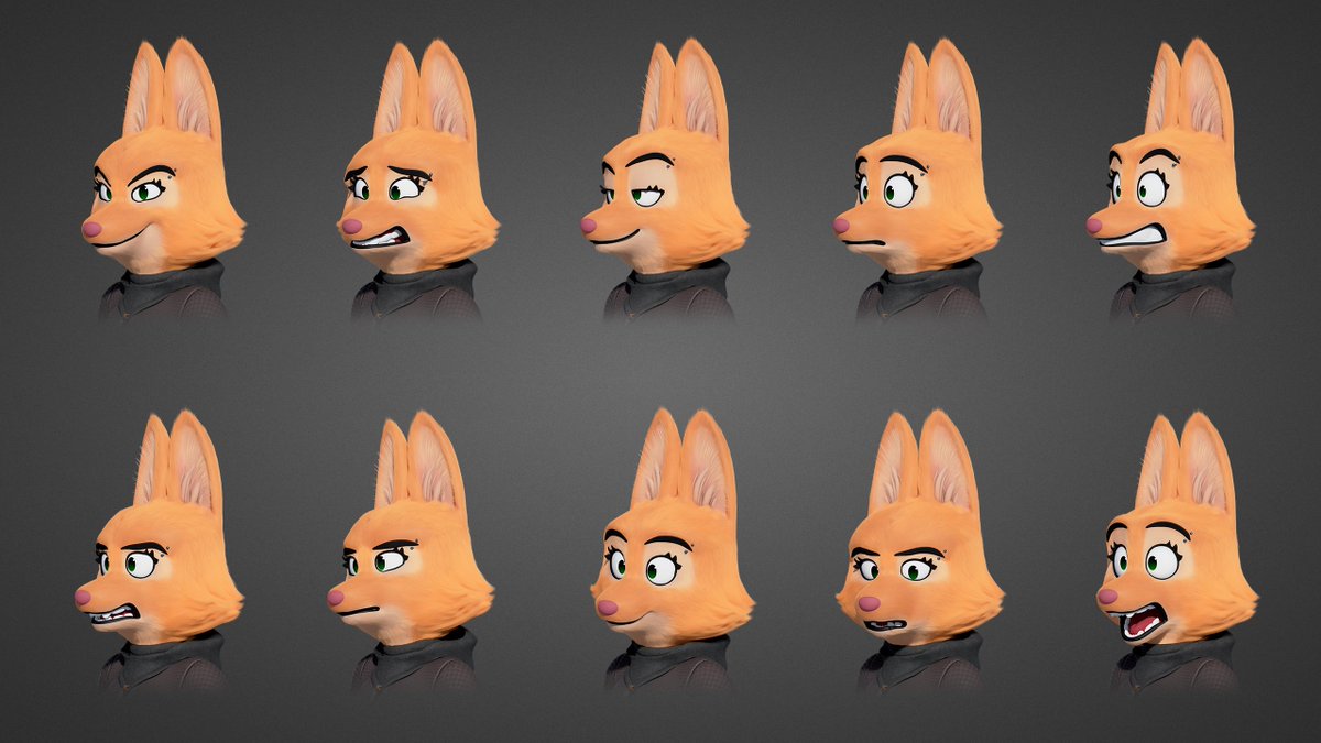 FoxFromGold's tweet photo. Diane Model: @Bradleyisgone
40 facial expressions of Diane that I worked on.
#DianeFoxington https://t.co/Up2b0Z52C3