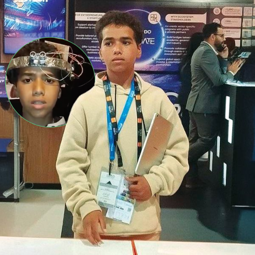 LMPositif's tweet photo. 🇲🇦 À 13 ans, Amine Akhbach a créé un casque intelligent pour les malvoyants ! Cet objet détecte les obstacles et guide son porteur par des vibrations ! 💡(VH Magazine)

📸 Amin Akhbach https://t.co/zMjwNLoK3G