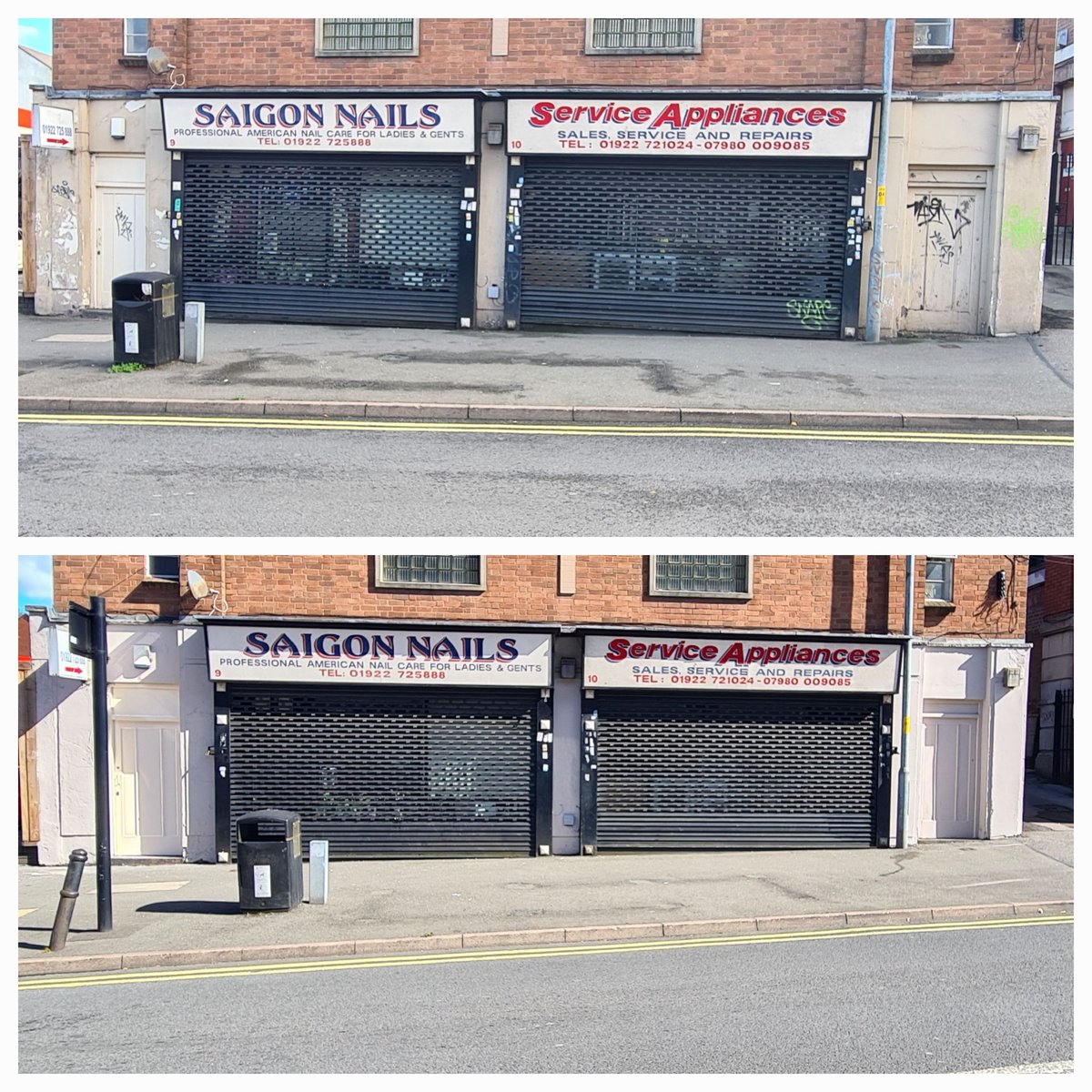 We can have tidy streets visually clean, the key is we have to step up &amp; clean up. I did this yesterday, painted, cleaned the shutters &amp; lamppost. Been like this since 2018, some think it won't be worth it. But it is worth it, I've now cleaned the whole main road, just bits left
