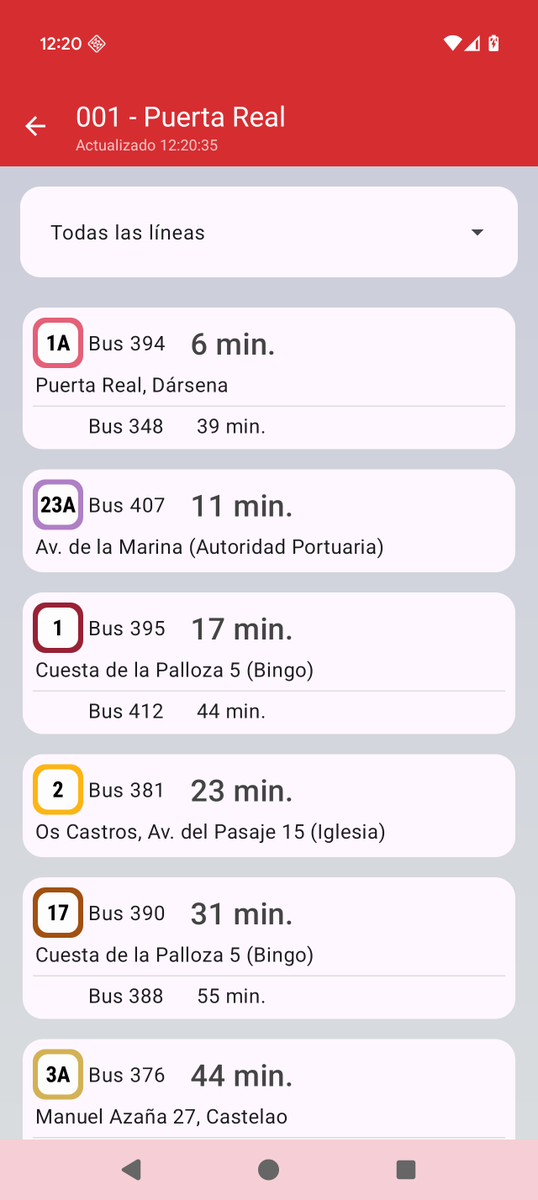 Bus Coruña App tweet media
