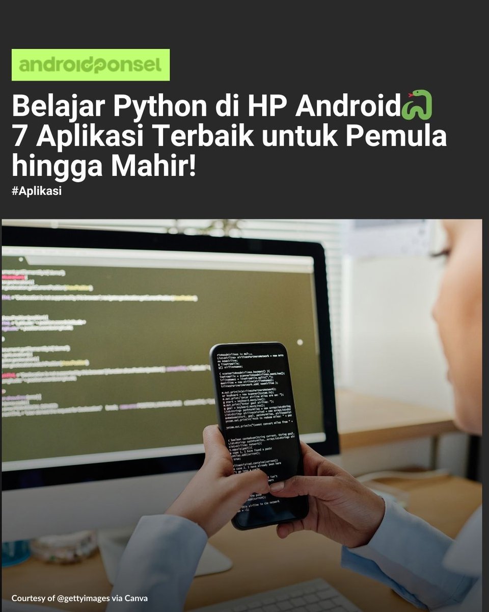 androidPonsel_'s tweet image. Belajar coding Python kini bisa langsung dari HP Android! 🐍📱
Kami pilih 7 aplikasi terbaik untuk pemula hingga mahir.
👉 androidponsel.com/aplikasi-belaj…
#BelajarPython #AplikasiCoding