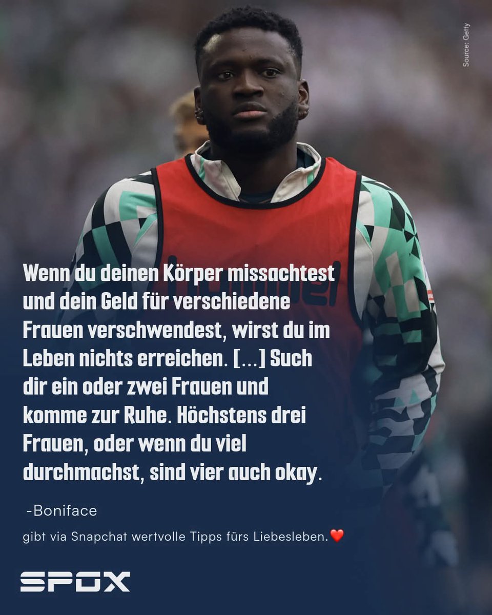 Danke Boniface, aber meine Freundin hat nein gesagt und Schluss gemacht, toll