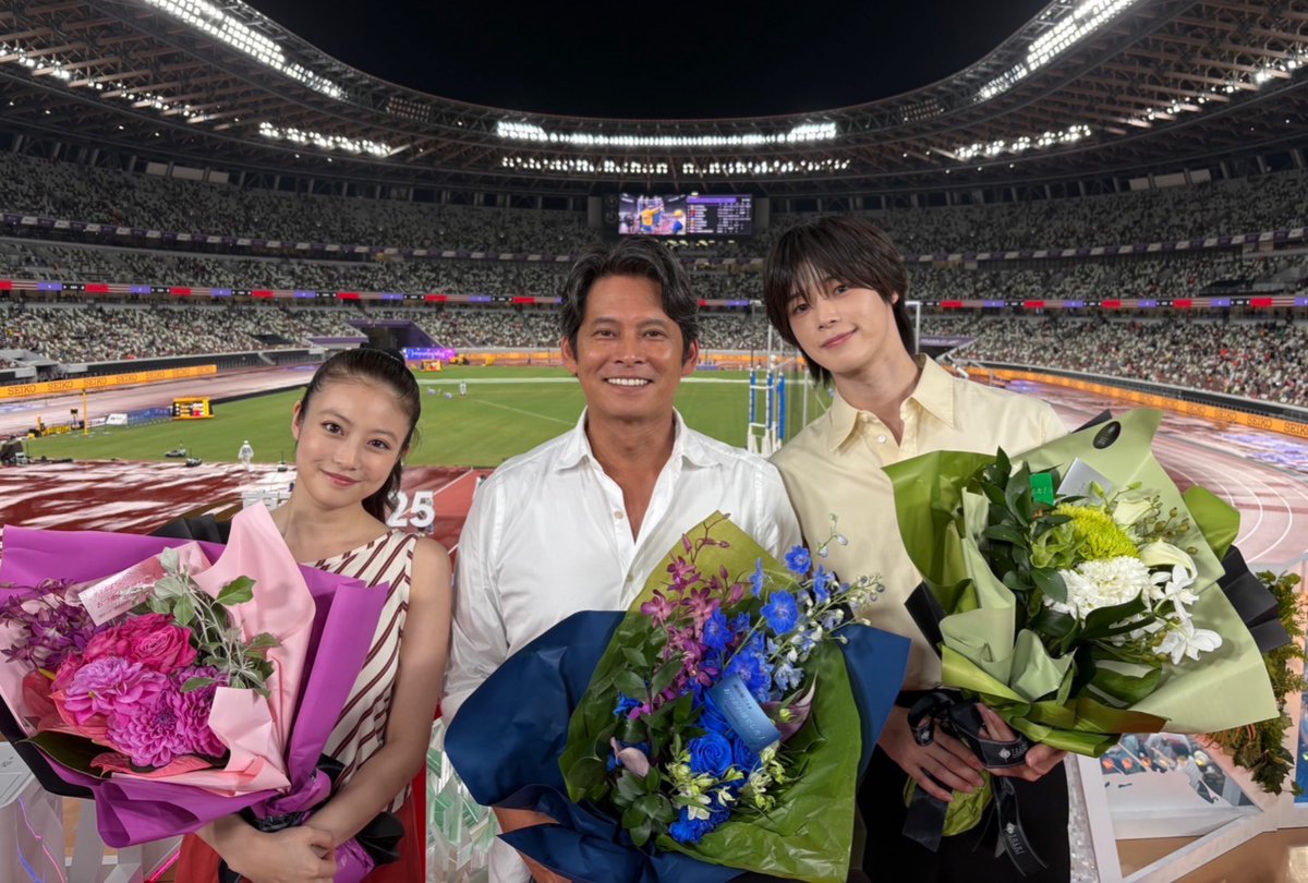 oricon's tweet photo. 『世界陸上』累計視聴人数は
7977万人を突破❗️

瞬間最高視聴率は最終日の
”リレー侍” 4×100mリレー決勝

織田裕二×今田美桜×&amp;TEAM・Kも
9日間の大会を走り切る👏
https://t.co/0q55AKZwPG

#世界陸上 https://t.co/QVAe2OdhS0