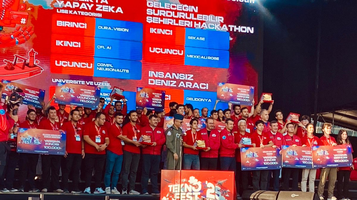 17-21 Eylül tarihlerinde İstanbul Atatürk Havalimanı’nda gerçekleştirilen TEKNOFEST 2025 Türkiye Finalleri’nde Bartın Fen Lisesi öğrencilerimizden Melih KULAK ve Yağız DEMİRCAN Sağlıkta Yapay Zekâ kategorisinde Türkiye birincisi olmuşlardır. 🇹🇷🧬🔬⚛️

↪️instagram.com/p/DO5VYnpCOXl/…
