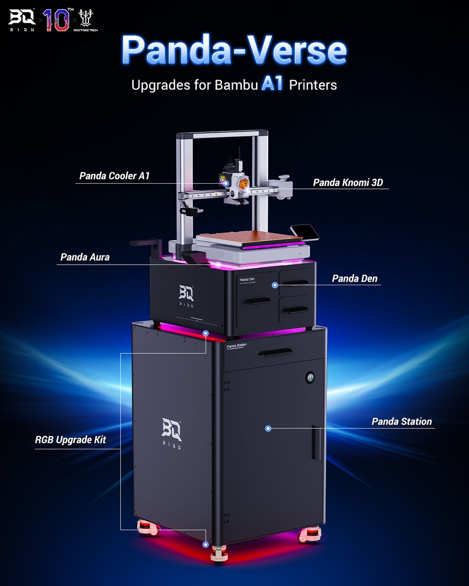 BigTreeTech's tweet image. 🛠𝐓𝐡𝐞 𝐔𝐥𝐭𝐢𝐦𝐚𝐭𝐞 𝐌𝐚𝐭𝐜𝐡 𝐟𝐨𝐫 𝐘𝐨𝐮𝐫 𝐁𝐚𝐦𝐛𝐮 𝐋𝐚𝐛 𝐀𝟏/𝐀𝟏 𝐌𝐢𝐧𝐢
𝐏𝐚𝐧𝐝𝐚-𝐕𝐞𝐫𝐬𝐞: 𝐎𝐫𝐠𝐚𝐧𝐢𝐳𝐞, 𝐈𝐥𝐥𝐮𝐦𝐢𝐧𝐚𝐭𝐞, 𝐚𝐧𝐝 𝐄𝐥𝐞𝐯𝐚𝐭𝐞 𝐘𝐨𝐮𝐫 𝟑𝐃 𝐏𝐫𝐢𝐧𝐭𝐢𝐧𝐠 𝐒𝐭𝐮𝐝𝐢𝐨.
Tired of the tedious 3D printing routine? Meet the BIQU…