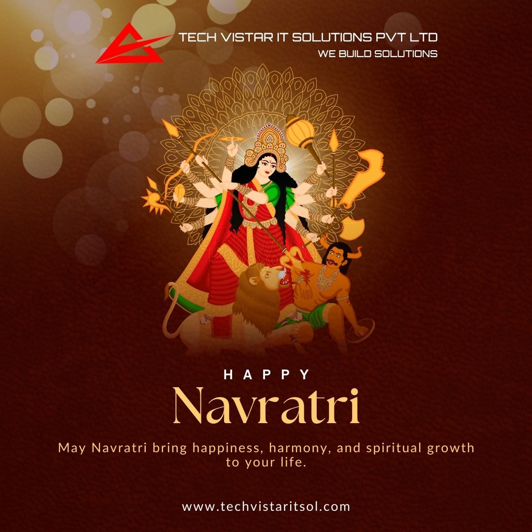 techvistar_IT's tweet image. Navratri is here — a time to celebrate new beginnings, positivity, and the power of good over evil! ✨
Wishing you all a colorful and joyful Navratri from Tech Vistar IT Solutions! 🌸🙏

#HappyNavratri #CelebrateTogether #TechVistarITSolutions #FestivalVibes