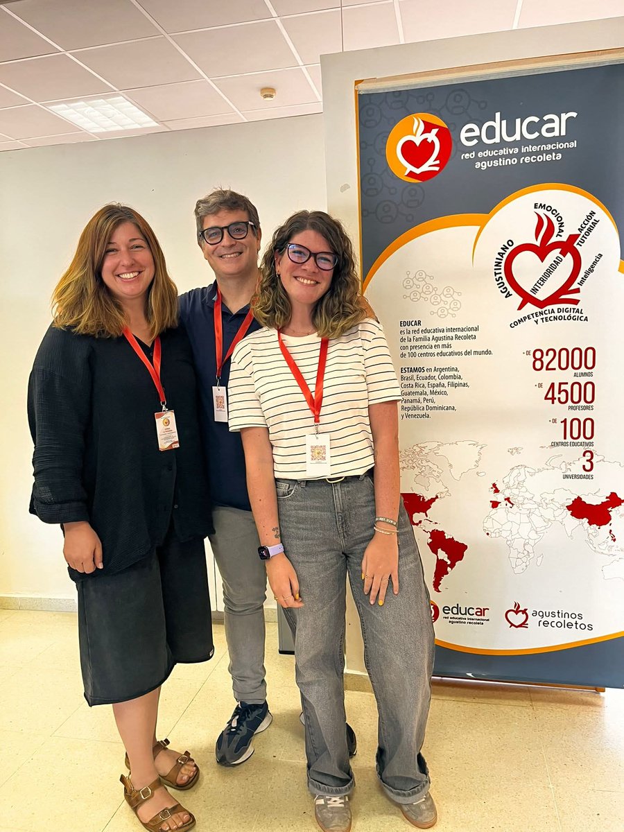 AgustinosGuadal's tweet image. ¡Con ilusión iniciamos el curso de formación para los nuevos docentes de la #RedEducar!
Este fin de semana, nos unimos a otros centros para compartir valores, misión y comunidad 💛📚

¡Bienvenidos a la gran #FamiliaAgustiniana! ✨

#FormaciónDocente #EducaciónConValores